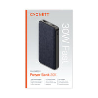 Thumbnail for Cygnett ChargePro PD 3.0 30W (20K) Power Bank - Midnight