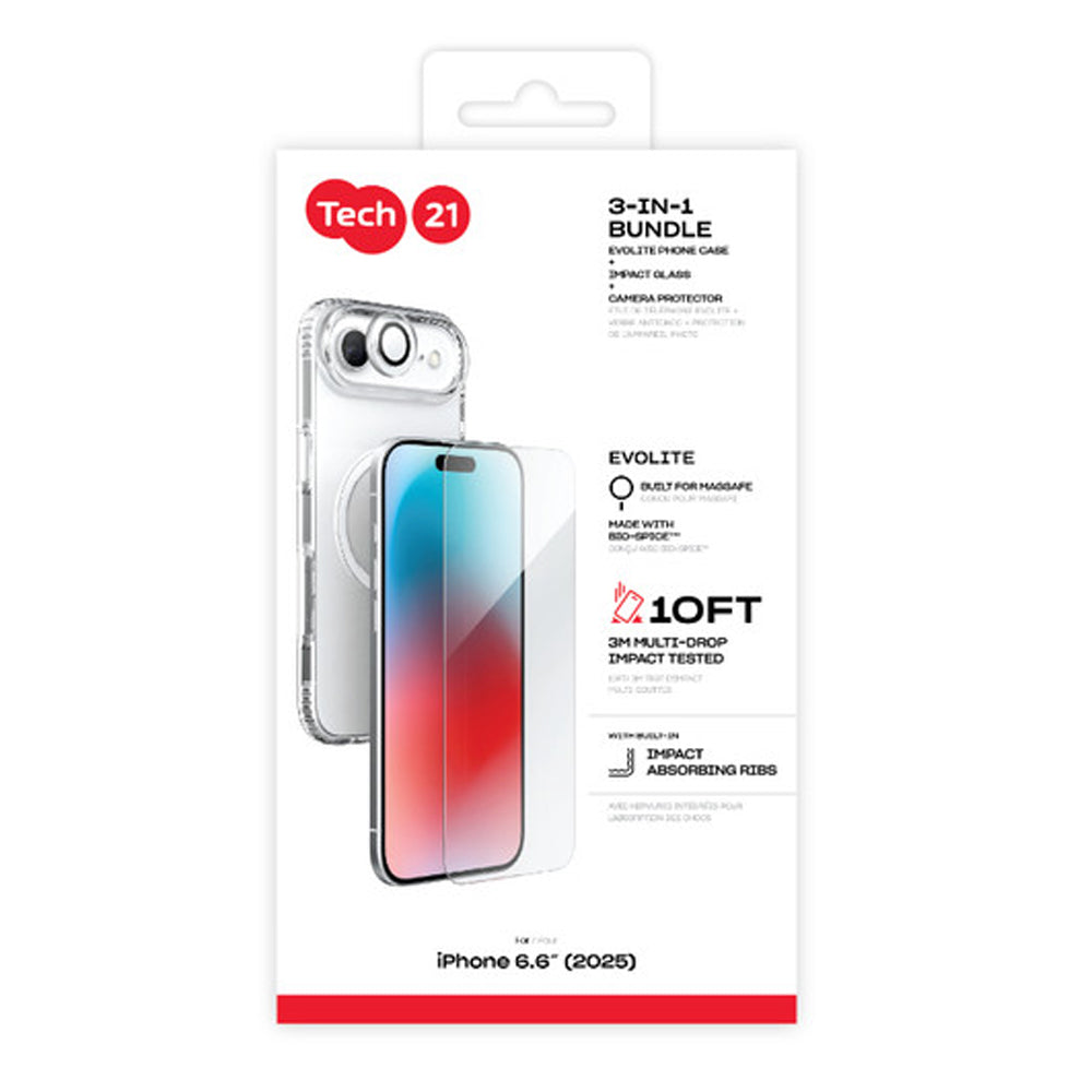 Tech21 EvoLite MagSafe Bundle Case for iPhone 17 Air - Clear