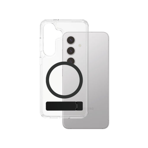 PanzerGlass CARE Kickstand with MagSafe Case for Samsung Galaxy S25- Clear/Black