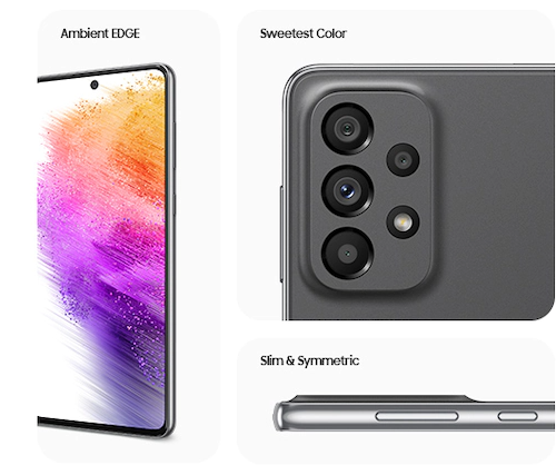 Samsung Galaxy A73 5G 128GB| 6GB RAM - Grey Black