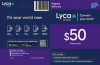 LycaMobile Unlimited Plan XL $50 Starter Pack