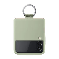 Thumbnail for Samsung Silicone Cover With Ring for Galaxy Flip 3 - Olive Green