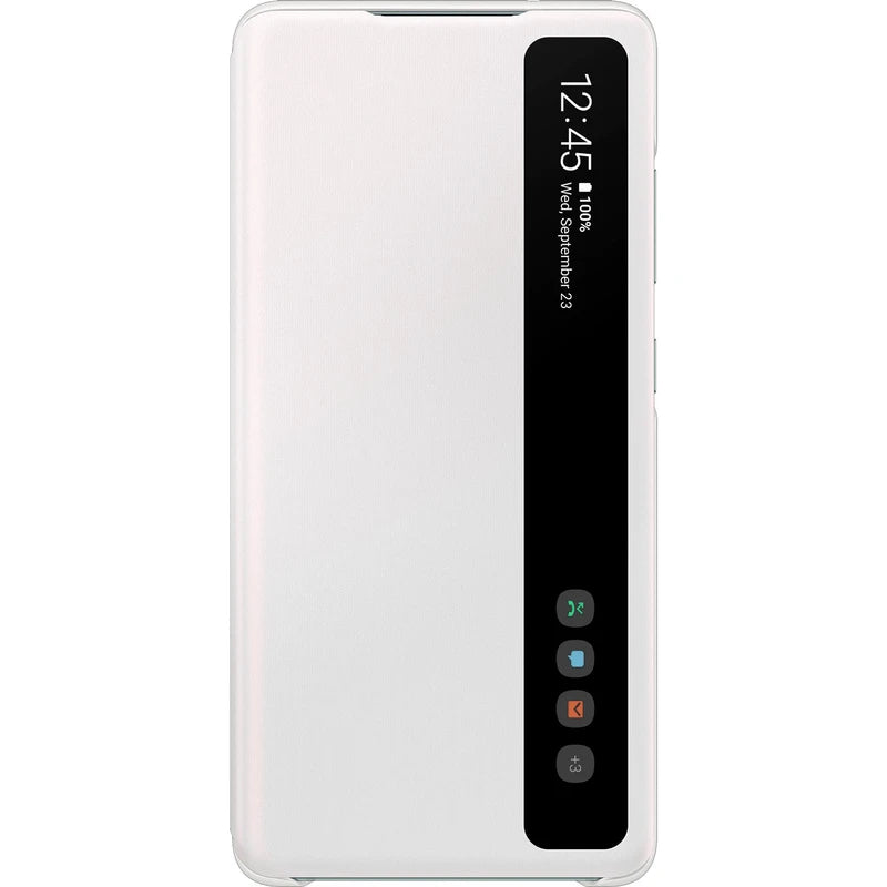 Samsung Clear View Cover Case for Galaxy S20FE - White
