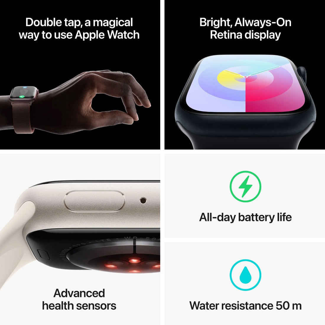 Refurbished Apple Watch Series 9 45mm - Black (Like New)