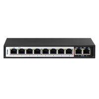 D-Link 10-Port PoE Switch with 8 Long Reach 250m PoE Ports - Black