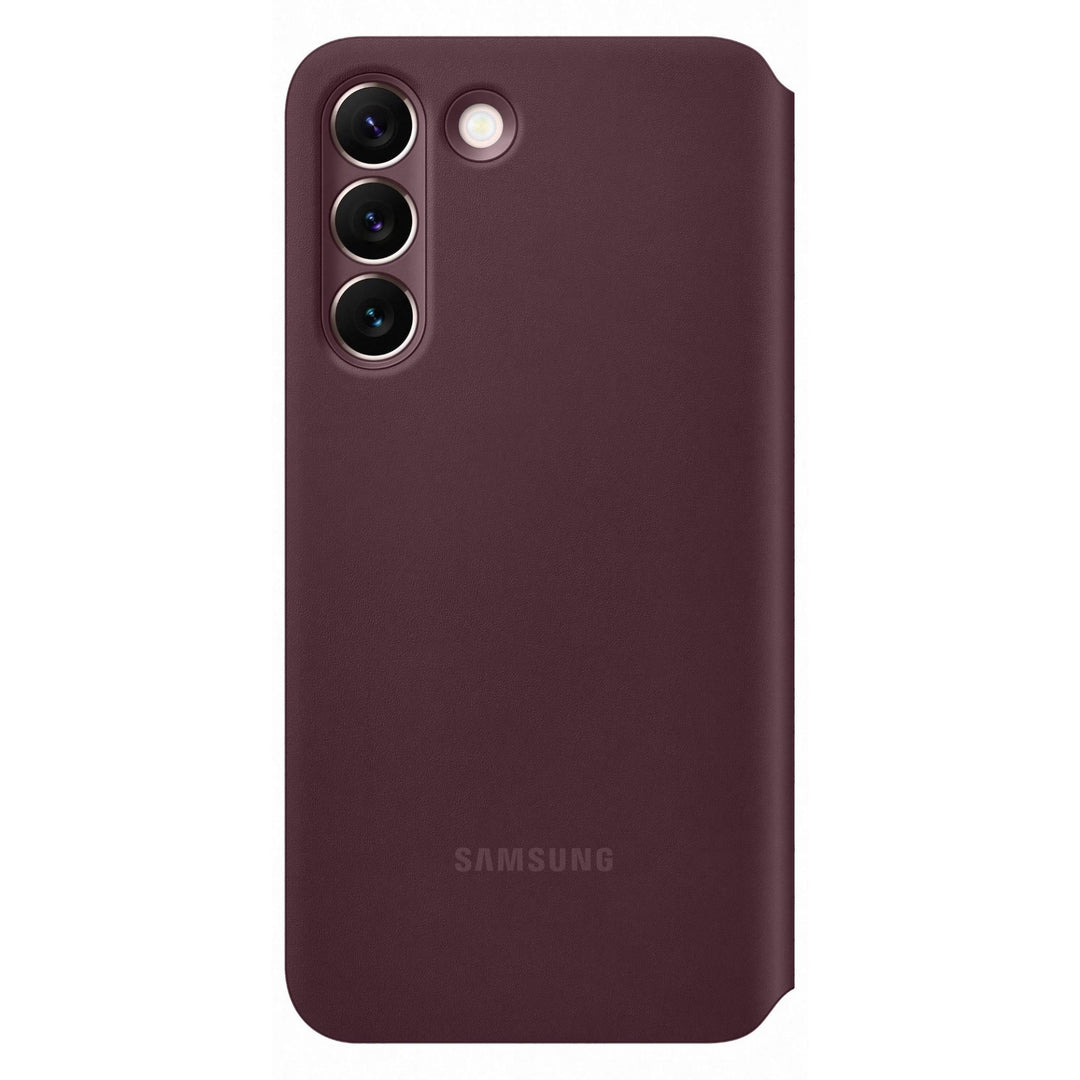 Samsung Galaxy Smart Clear View Cover for Galaxy S22 - Burgundy
