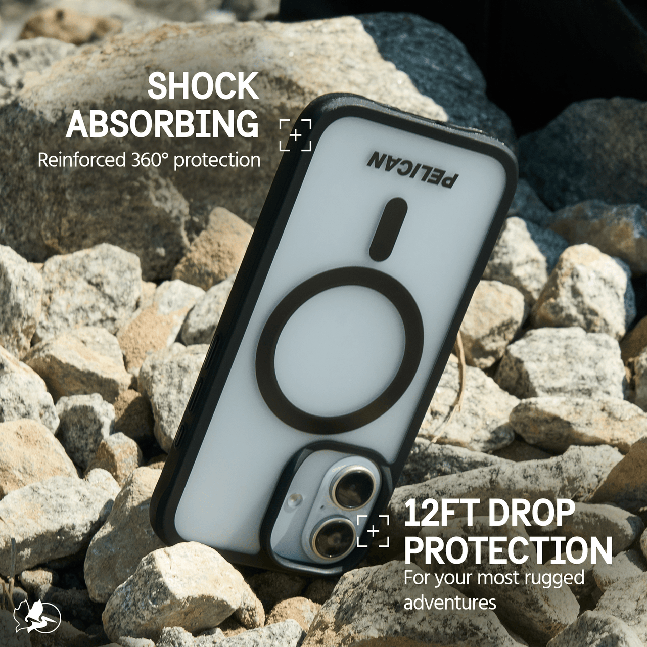 Pelican Ranger Frosted MagSafe Case for iPhone 16 - Clear