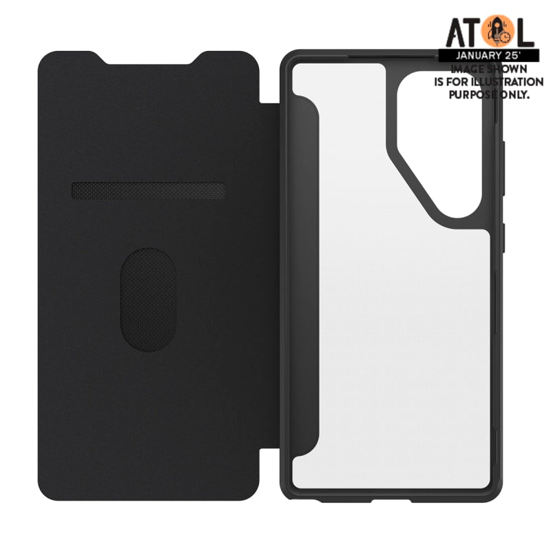 OtterBox React Folio Case for Samsung Galaxy S25 Ultra - Black Crystal