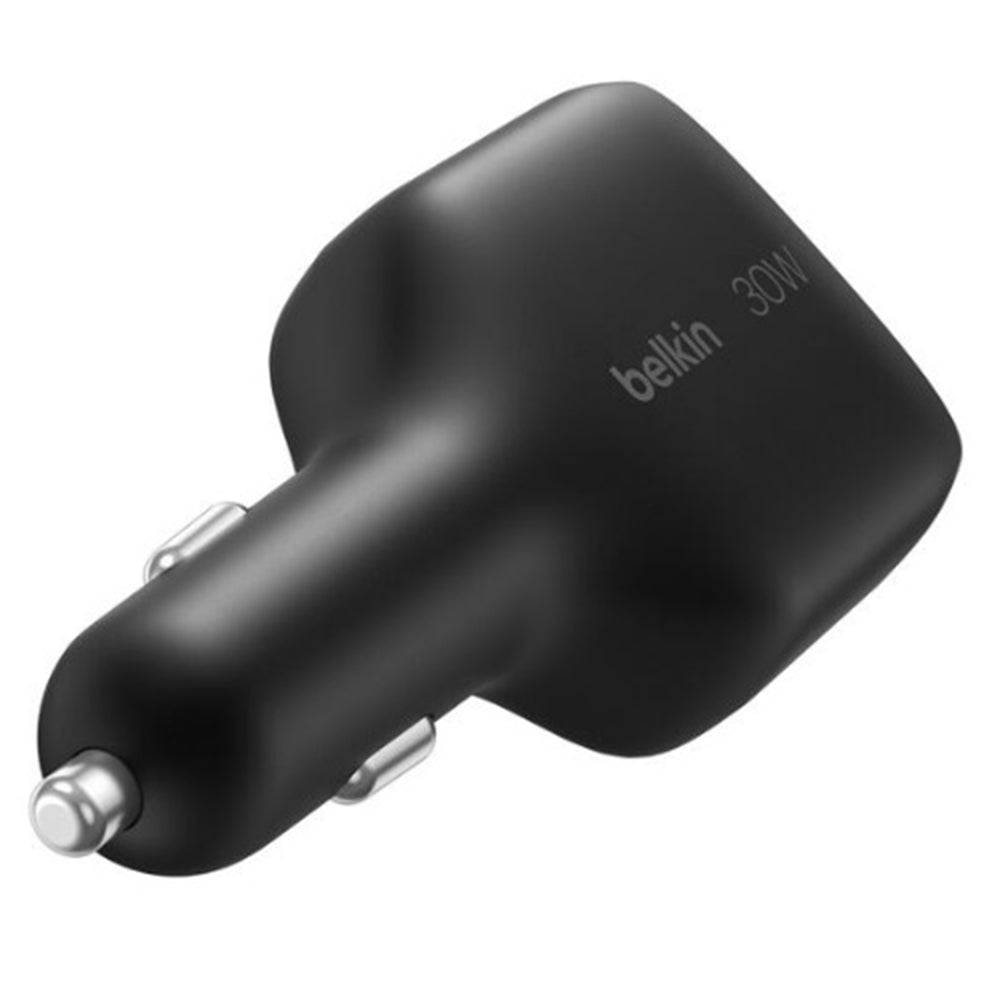 Belkin BoostCharge 30W Retractable Car Charger - Black