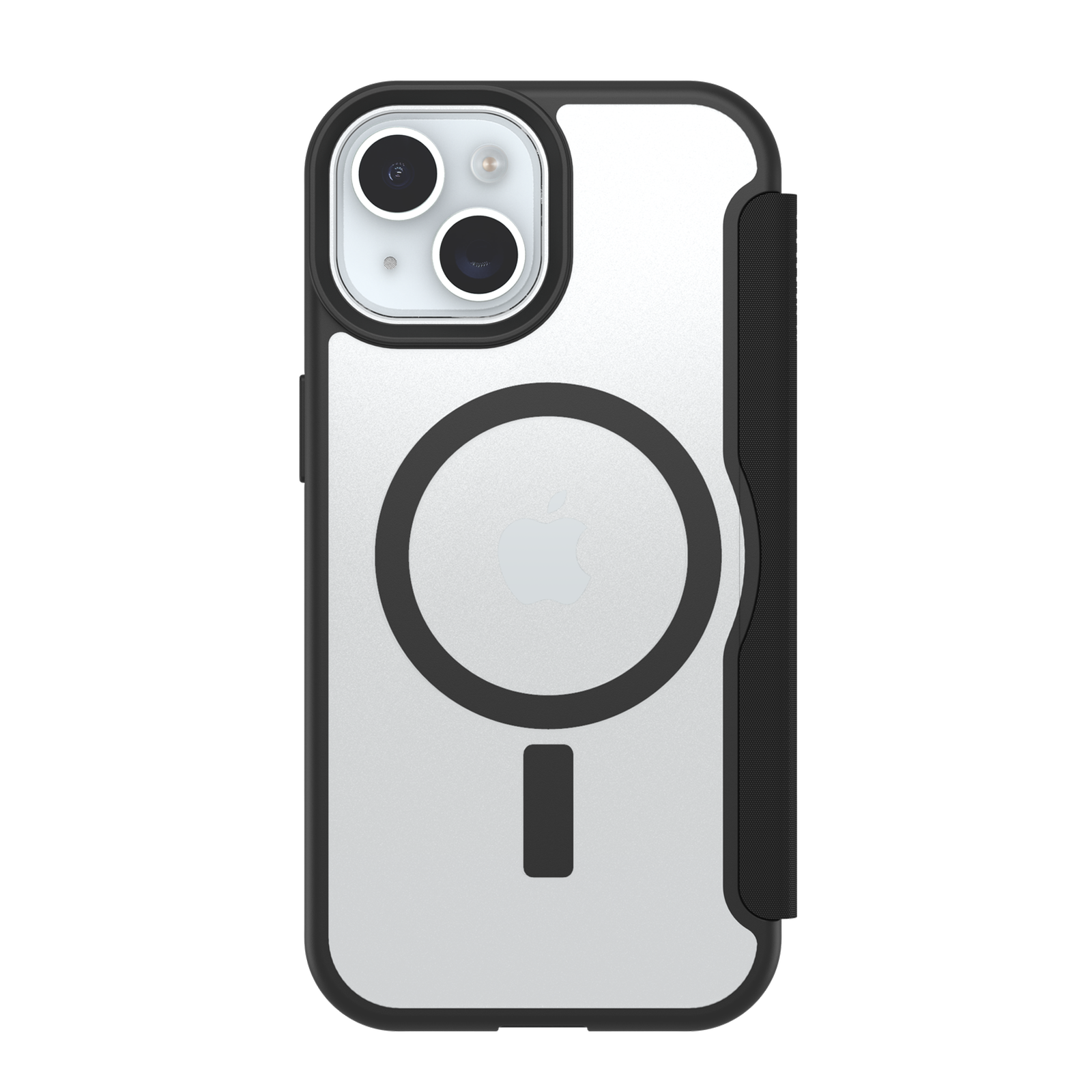 OtterBox React Folio MagSafe Case for iPhone 16e/15/14/13 - Black Crystal
