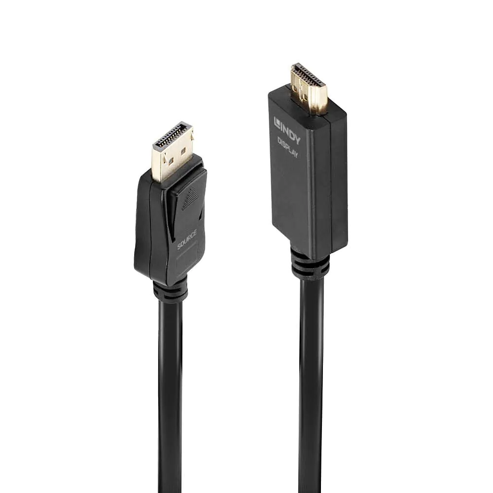 Lindy DP-HDMI 10.2G Cable 3m - Black