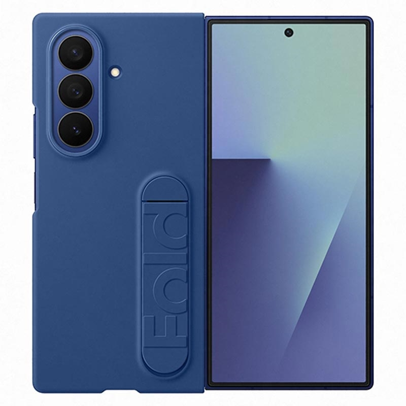 Samsung Silicone Stand Case for Galaxy Z Fold7 - Blue