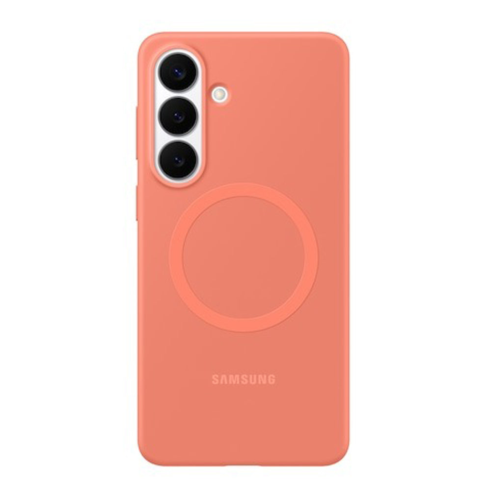 Samsung Silicone Magnet Case for Galaxy S26 Plus - Coralred