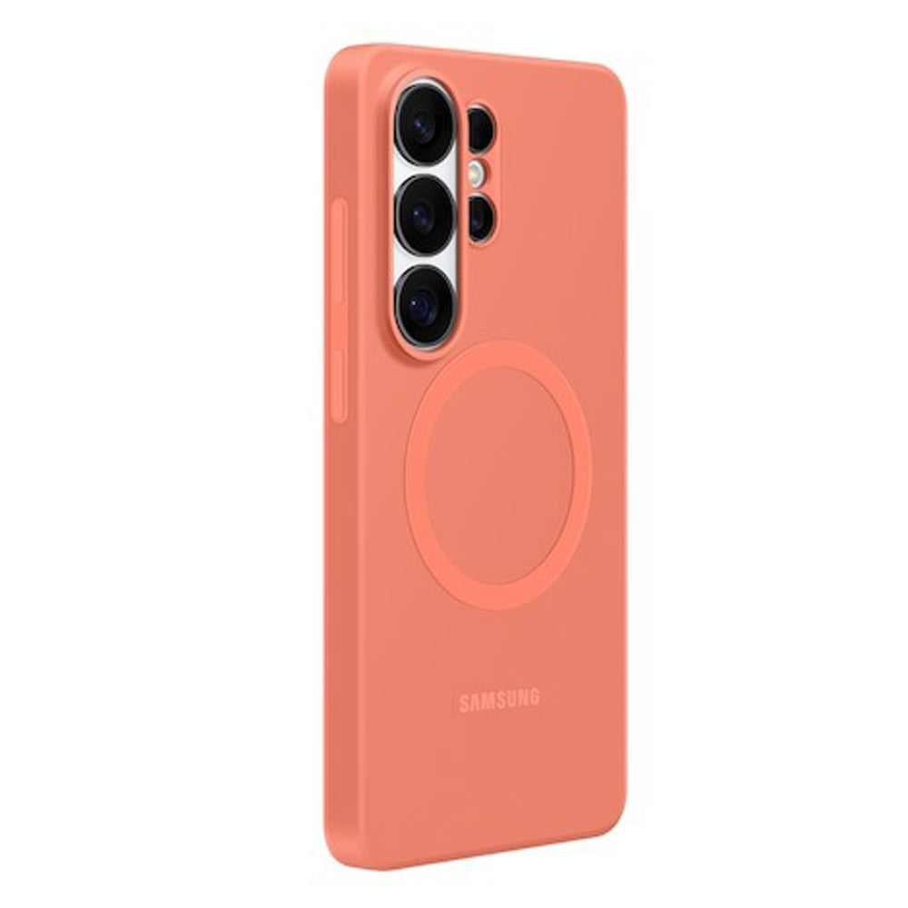 Samsung Silicone Magnet Case for Galaxy S26 Ultra - Coral Red