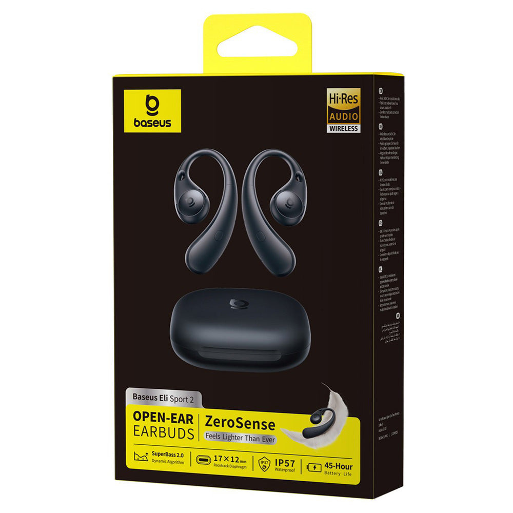 Baseus Eli Sport 2 Open Ear TWS Earbuds - Black