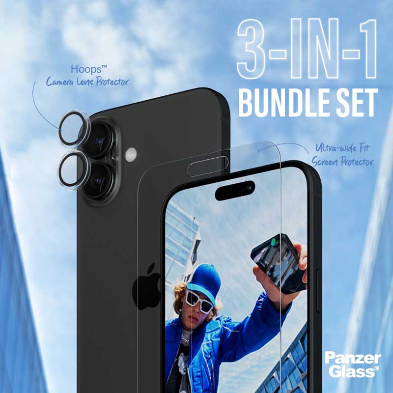 PanzerGlass 2-in-1 Bundle for iPhone 16 Plus - Clear