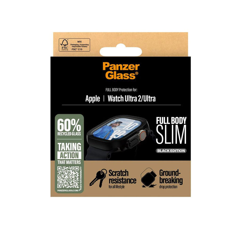 PanzerGlass Snappie Screen Protector for Apple Watch Ultra 2024- Black