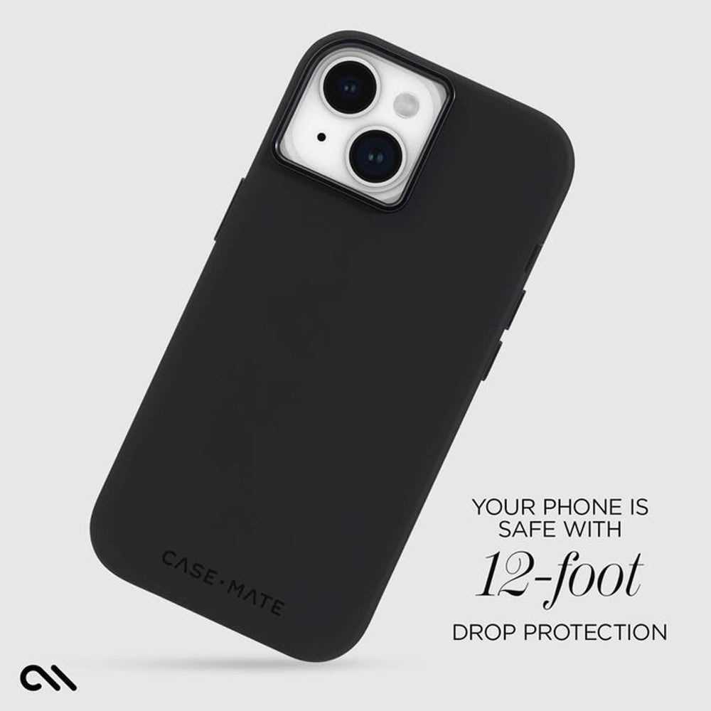 Case-Mate Silicone MagSafe Case For iPhone 15 - Black