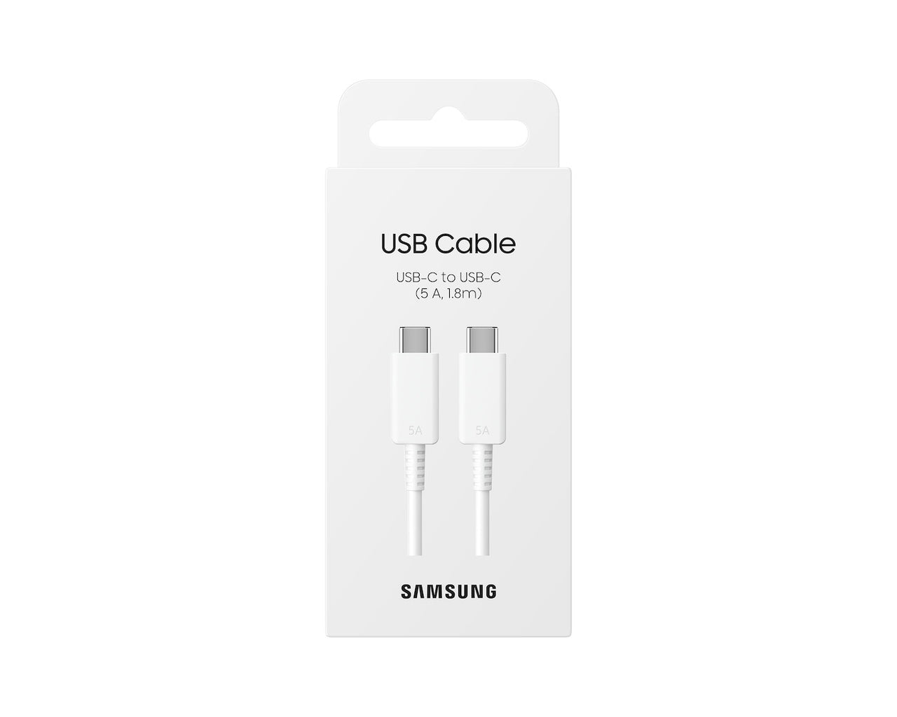 Samsung 5A USB-C to USB-C Cable 1.8 meter Cord 100W - White