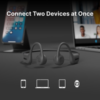Thumbnail for 7Seven Bone Conduction Open Ear Swimming Running headphones - Black