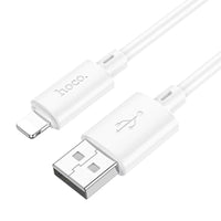 Thumbnail for Hoco X88 Gratified charging cable USB-A to iPhone, iPad -  White