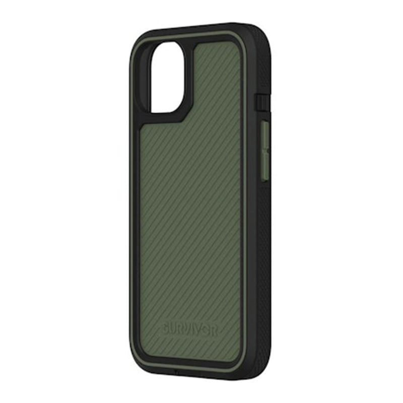 Survivor Earth Case for iPhone 13 - Black/Wild Fern