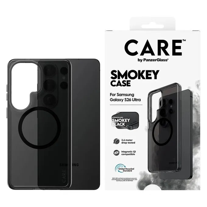 CARE by PanzerGlass Smokey Case for Samsung Galaxy S26 Ultra - Black