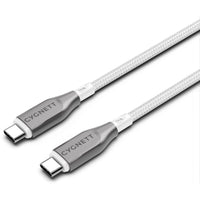 Thumbnail for Cygnett Armoured USB-C to USB-C Cable 3M - White