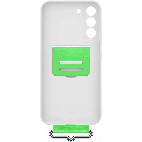 Samsung Silicone Cover with Strap Galaxy S22+ - White