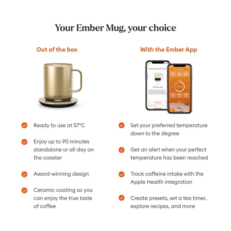 Ember Mug 4 10 oz (295 ml) - Gold
