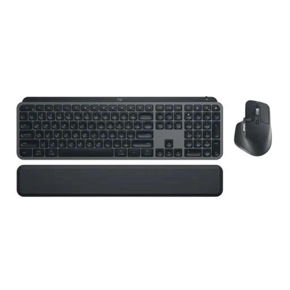 Logitech MX Master 3S, MX Keys S & MX Palm Rest Performance Combo - Black