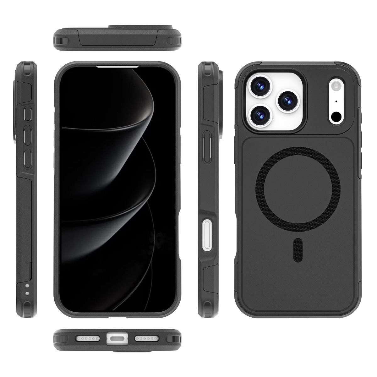 Blacktech Magsafe Case with Stream Line for Samsung Galaxy S26 Ultra - Black