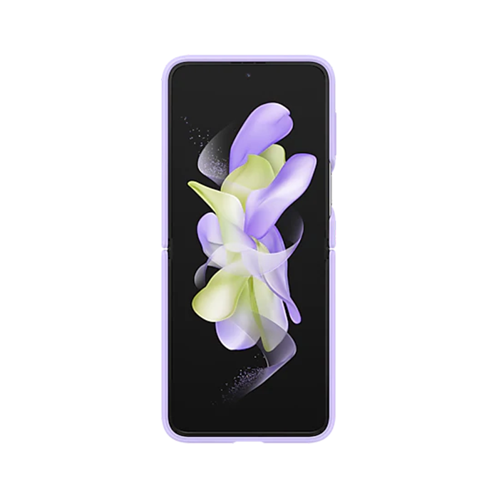 Samsung Galaxy Z Flip4 Silicone Cover with Ring - Lavender