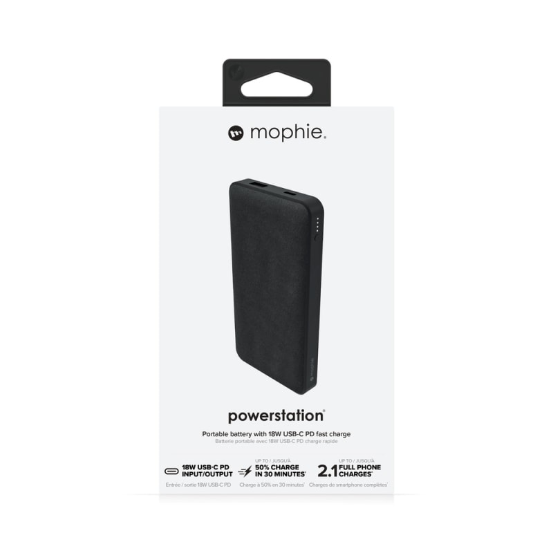 Mophie Powerstation Portable Battery 10K PD - Black