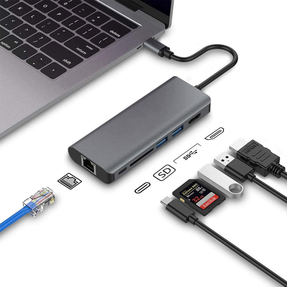 Astrotek USB-C Dock 6-in-1 Multiport Hub/Docking Station