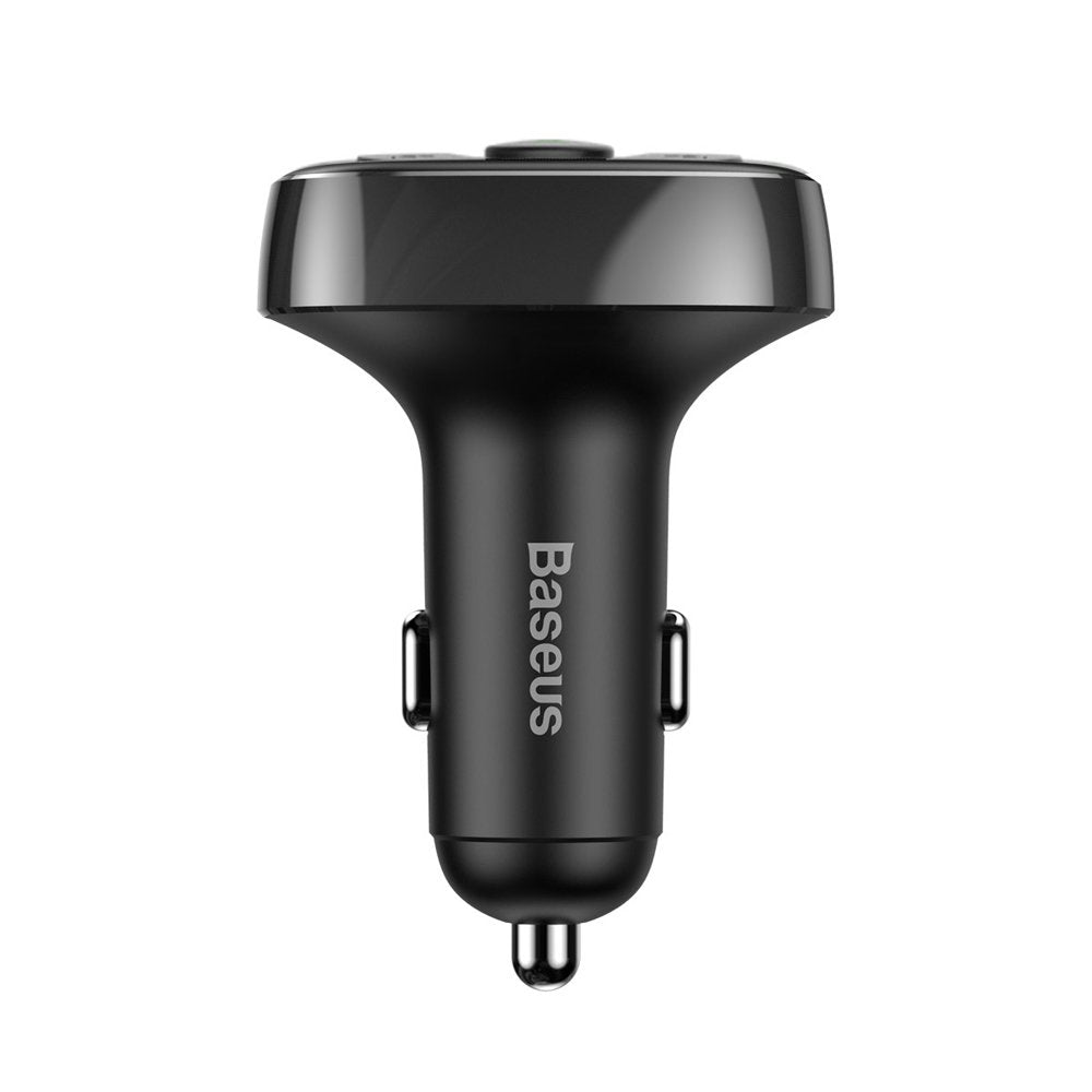 Baseus Car Bluetooth MP3 FM Transmitter Charger ( Micro SD+ DUAL USB charging) - Black