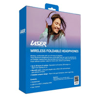 Laser Wireless Foldable Headphones - Purple