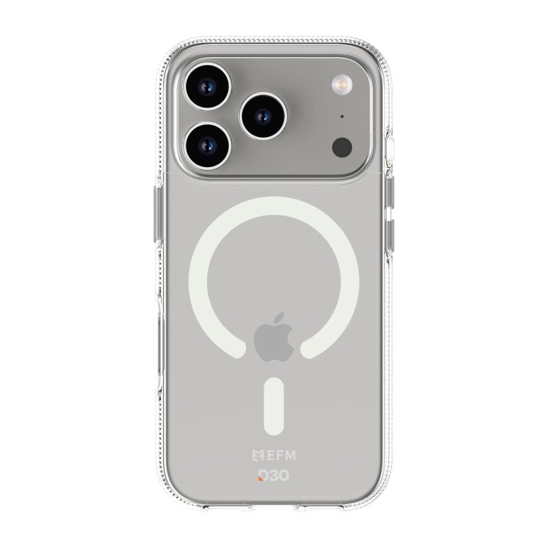 EFM Ibiza Glow In The Dark Case With D3o Zero for Iphone 17 Pro- Clear