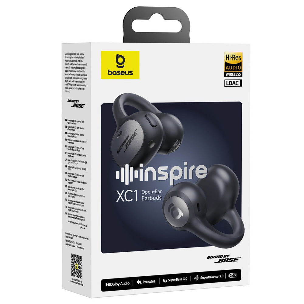 Baseus Inspire XC1 Open-Ear Wireless Earbuds - Black