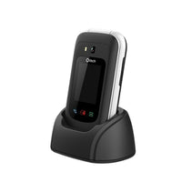 Thumbnail for OPEN BOX - Olitech SMART EasyFlip 4G Seniors Phone Big Buttons GPS SOS WiFi HotSpot WhatsApp - Black/White