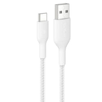 Thumbnail for Belkin Boost Charge Pro USB-A to C Braided Cable 2m Universally Compatible - White