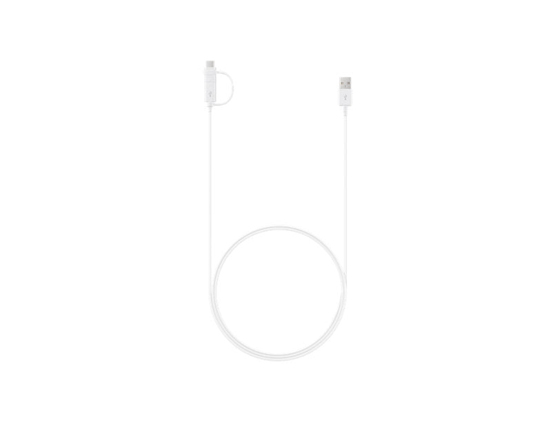 Samsung Data Cable Combo Type C & Micro USB - White New