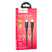Hoco U150 60W Charging Data Cable C to C with Stand Exquisite Bracket - Black