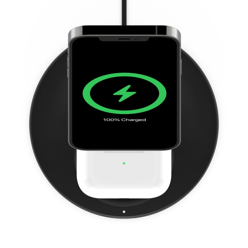 Belkin Boost Up Charge Pro 2-in-1 Charger Apple MagSafe iPhone Airpod-Black