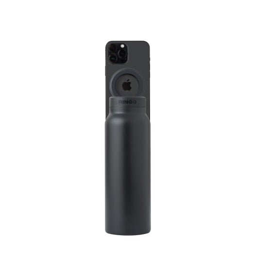 Ringo Water Bottle with Magnetic Phone Mount 710ml (24oz)  - Black