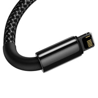 Thumbnail for Baseus Tungsten Gold Fast Charging Data Cable USB-A to Lightning 2m - Black