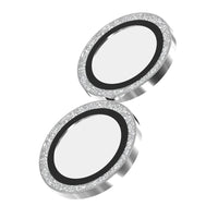 Thumbnail for ZAGG Luxury Camera Rings Silver Glitter for iPhone 16/ 16 Plus