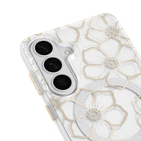 Thumbnail for Case Mate Floral Gems Case with Magnet for Samsung Galaxy S26+ (S26 Plus) - Gold