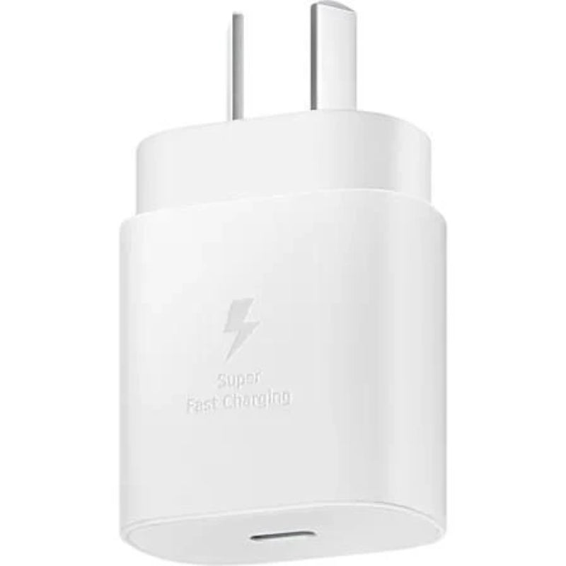 Samsung AC Charger 25W USB-C (2024 GAN Model) - White (No Cable)