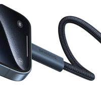 Thumbnail for Baseus Flash Series 2 USB4 Data Cable Type-C to Type-C 240W for iPhone 15 / 16 / 17 Series - Black